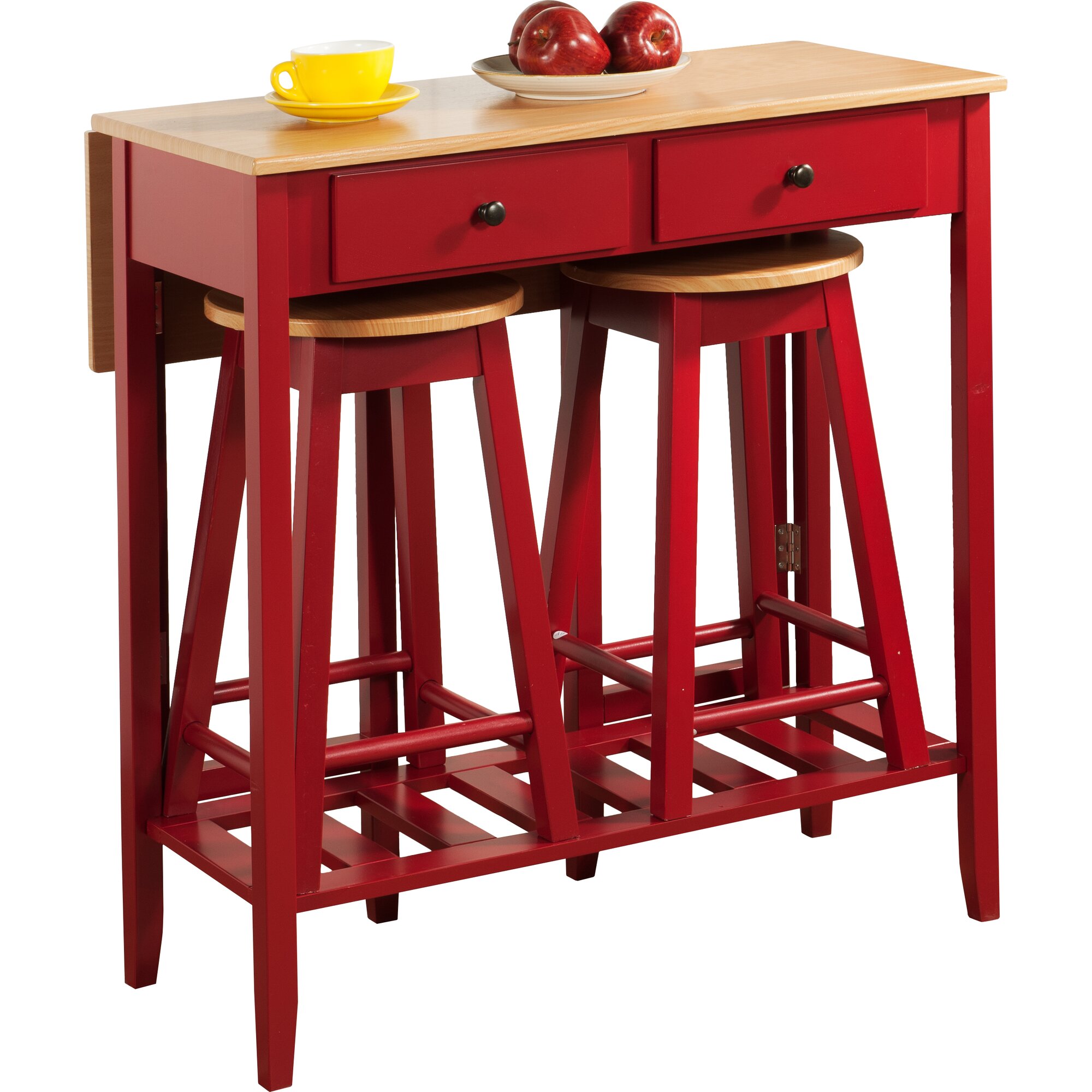 InRoom Designs 3 Piece Pub Table Set & Reviews | Wayfair